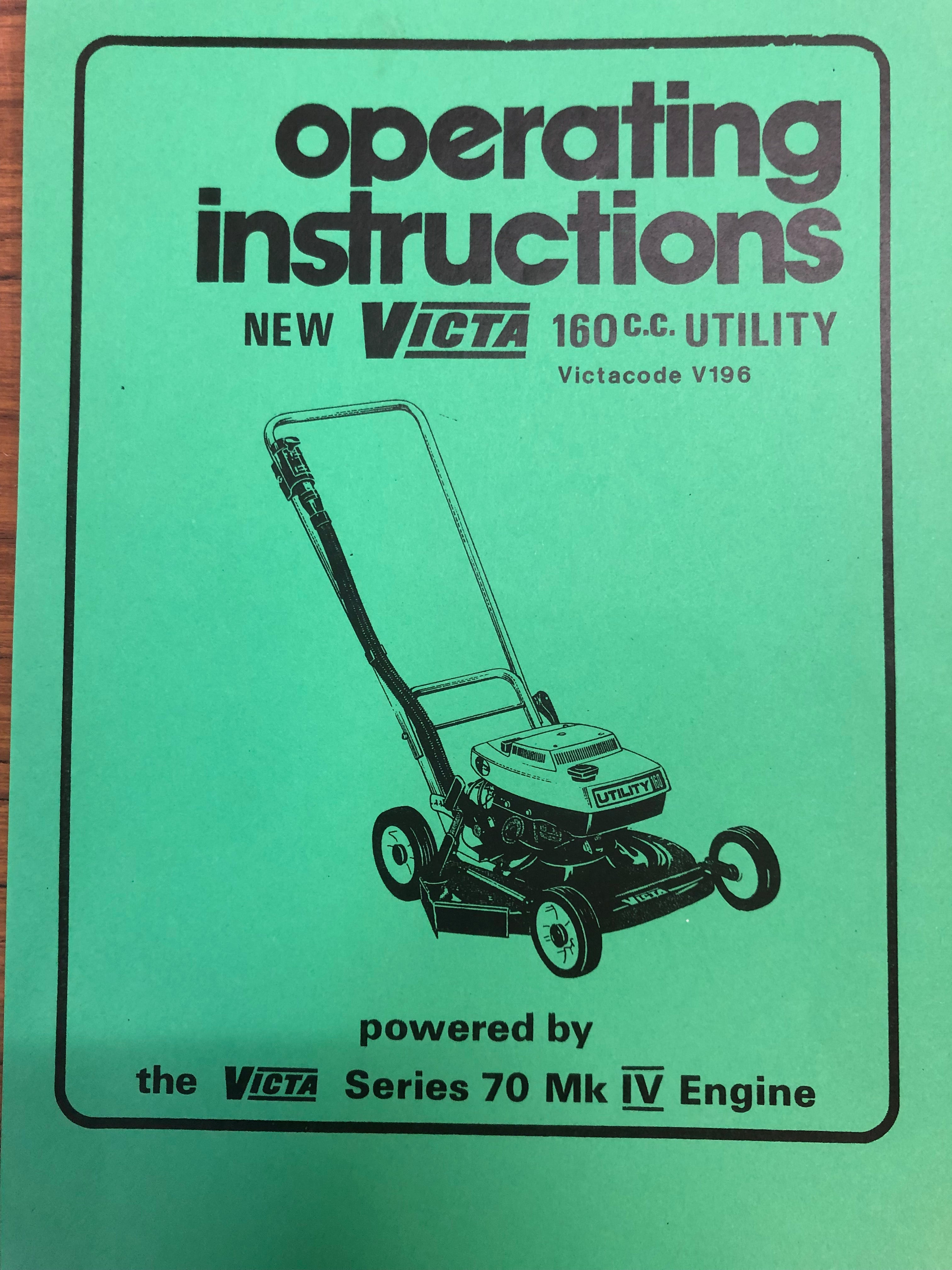 Victa 2025 utility 160