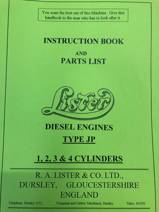 Lister JP 1-4 Cylinder