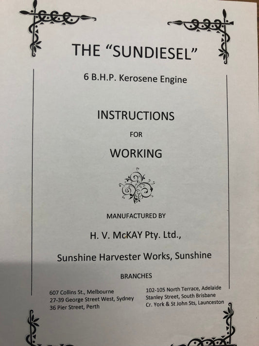 Sundiesel  6bhp Kerosene Engine