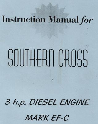 Southern Cross EF-C 3 HP Diesel (Manual)