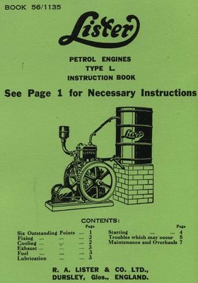 Lister L Petrol Engines (Manual)