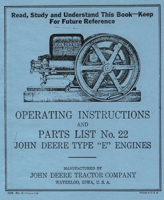 John Deere Type E Engines (Manual)