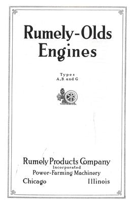 Rumely-Olds Engines Types A, B & G (Manual)