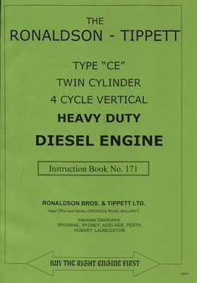 Ronaldson-Tippett Type CE Twin Cylinder Diesel Engine (Manual)