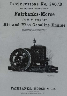 Fairbanks-Morse Z 1.5 Hit & Miss No. 2407D (Manual)