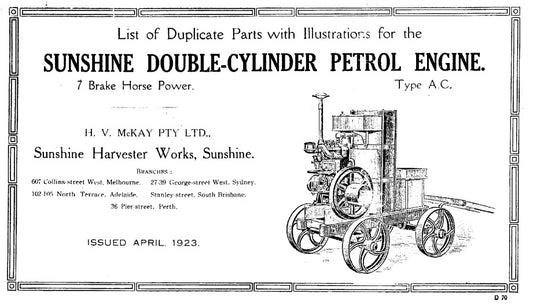 Sunshine Double-Cylinder Petrol Engine (Manual)